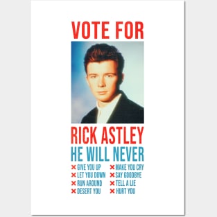 Vote for Rick Astley Posters and Art